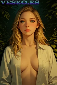 Mirada Al Espejo Anime AI Artwork