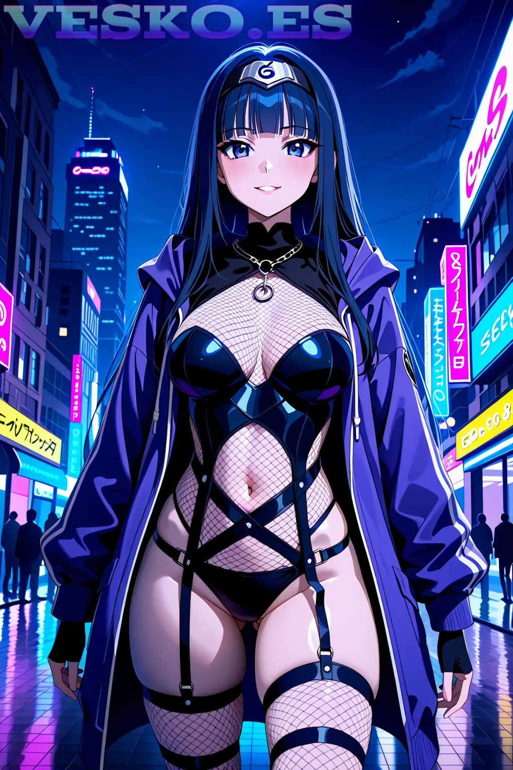 Rubia Amateur Se Quita La Tanga Negra Anime AI Artwork