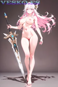 Zahyra Amat Desnuda Anime AI Artwork