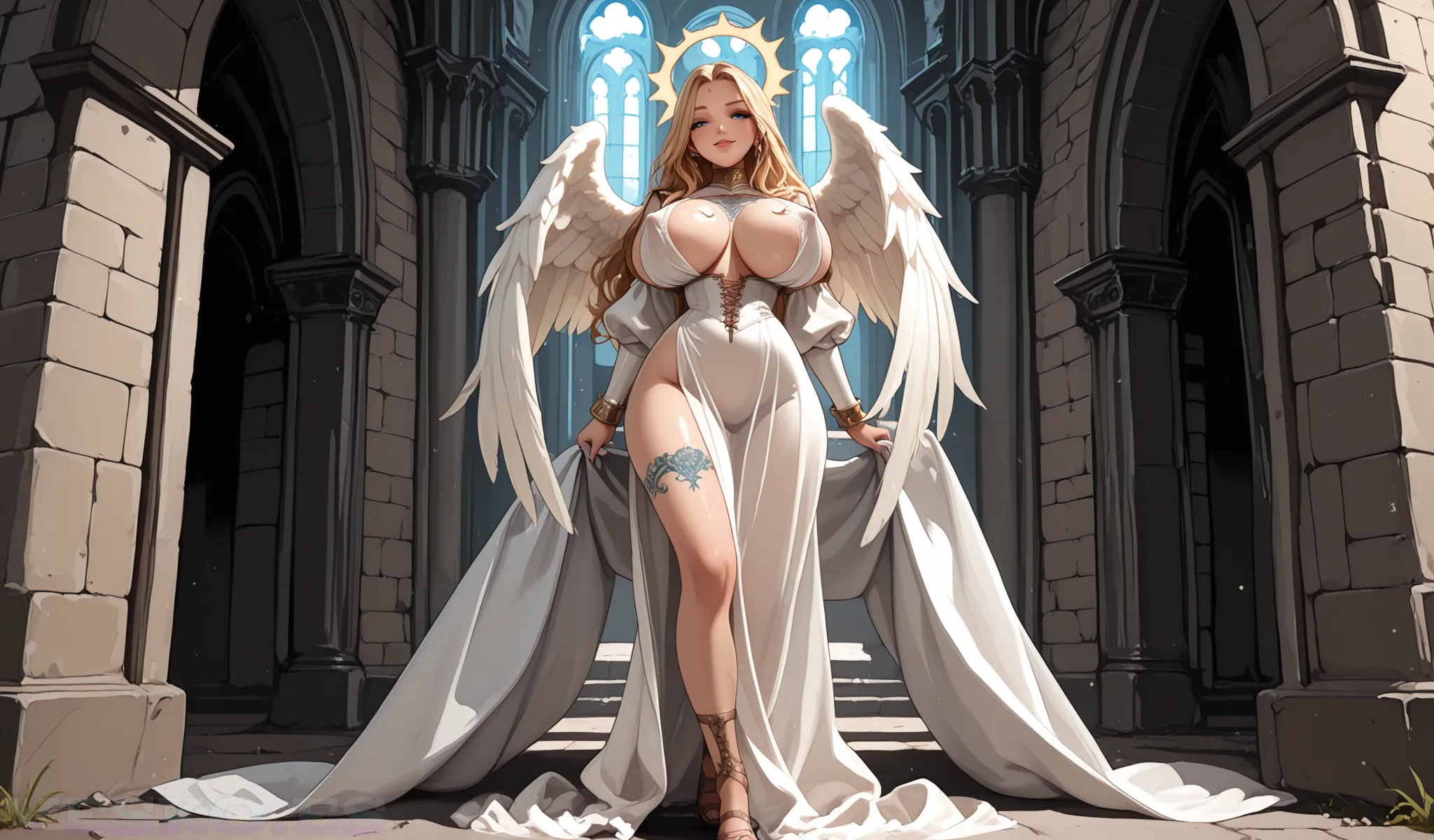 Heavenly Bodies Wallpaper - Celestial Pleasure. Descubre impresionantes ilustraciones anime creadas con IA de última generación.
