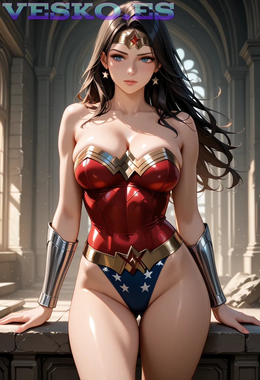 Amouranth Naitlyn Siragusa En Rojo Pasion Anime AI Artwork