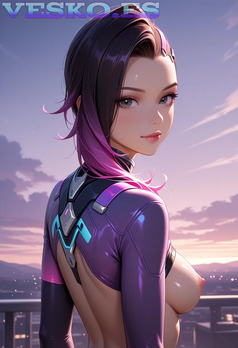 Brunette Babes Sexy Naked Body Anime AI Artwork