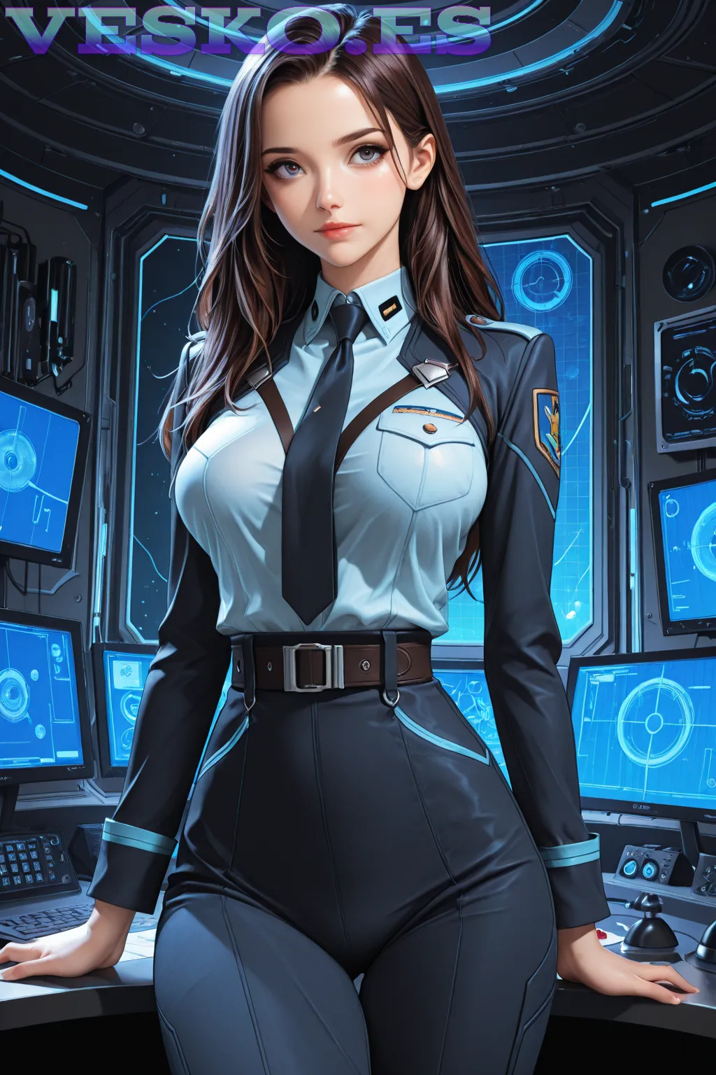 Chica Cyborg Flux 1 Dev Comfyui Anime AI Artwork