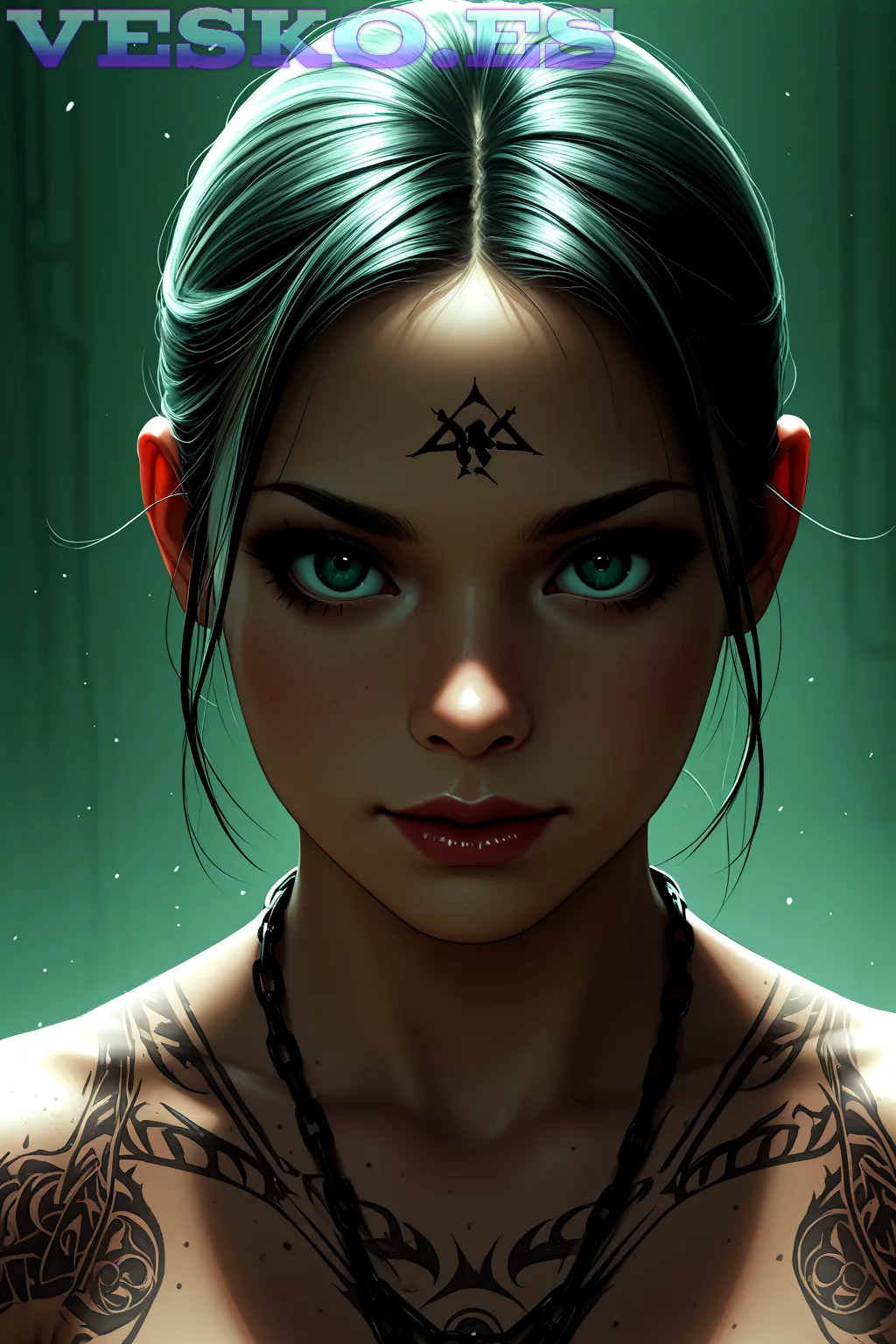 Chicas Checas Andrea Despues De Un Bano Caliente Anime AI Artwork