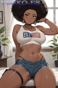 Eliza Rose Desnuda Anime AI Artwork