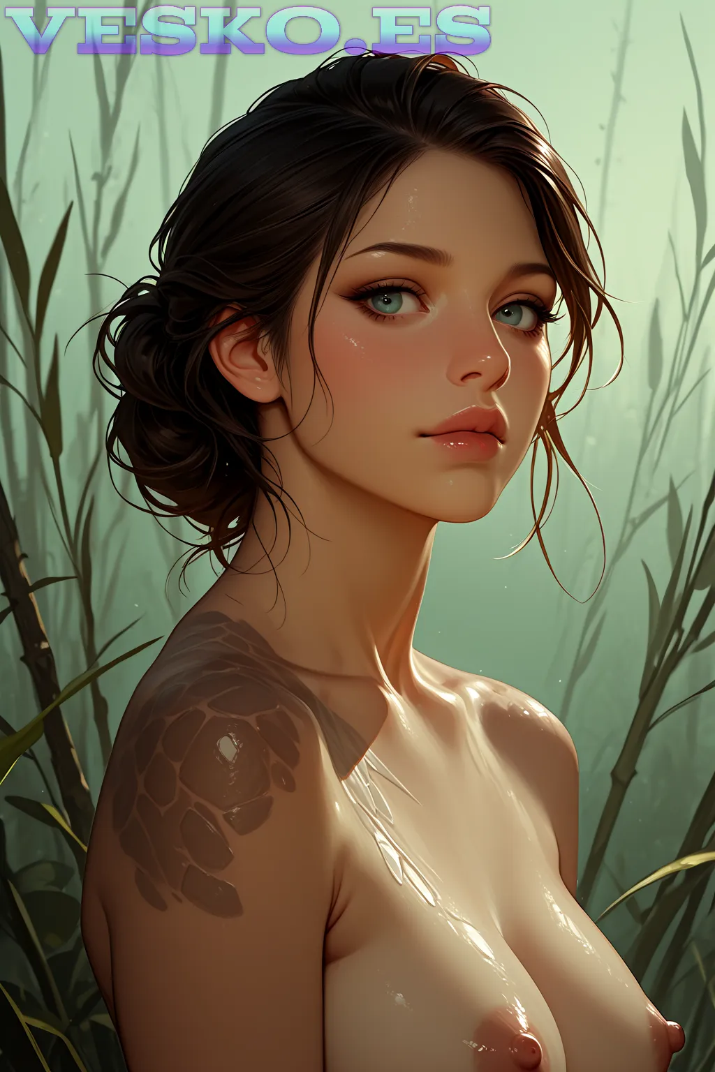 Flor De Claveles Anime AI Artwork