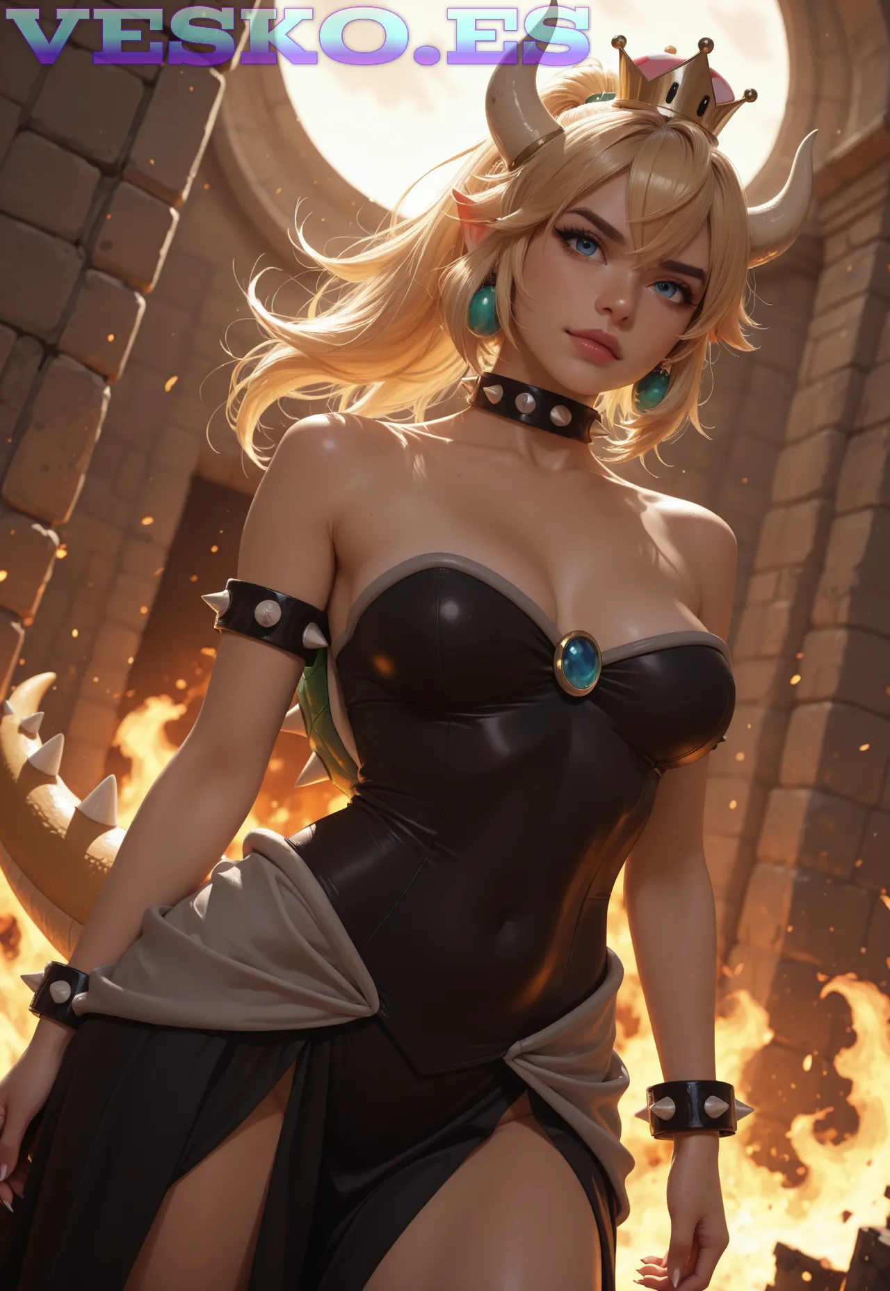 La Novia Secreta Y Su Famoso Cono Anime AI Artwork