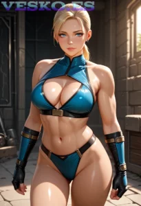 Lindas Chicas Camiseta Mojada Anime AI Artwork