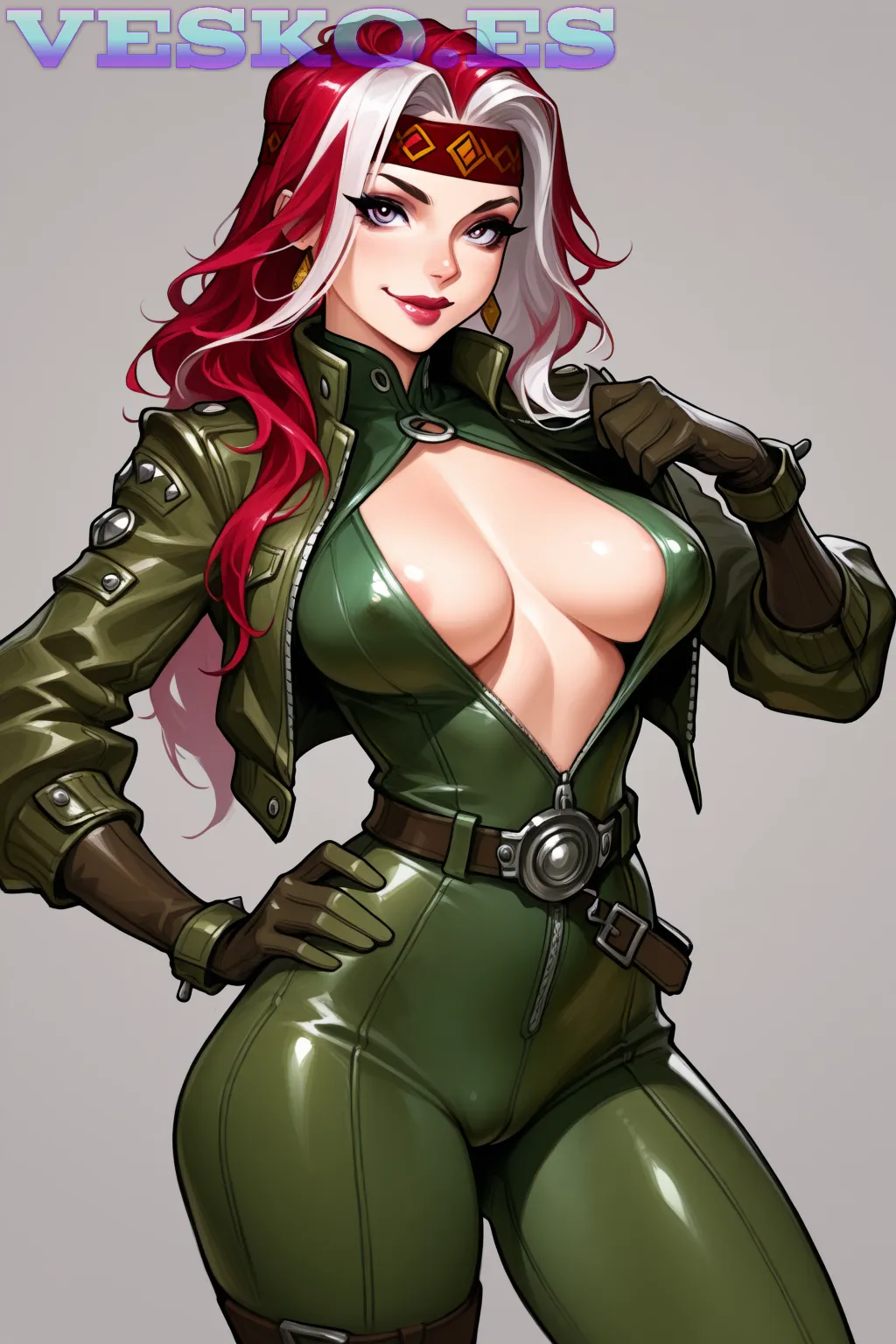 Musculosas Y Hermosa Modelos Calientes Anime AI Artwork