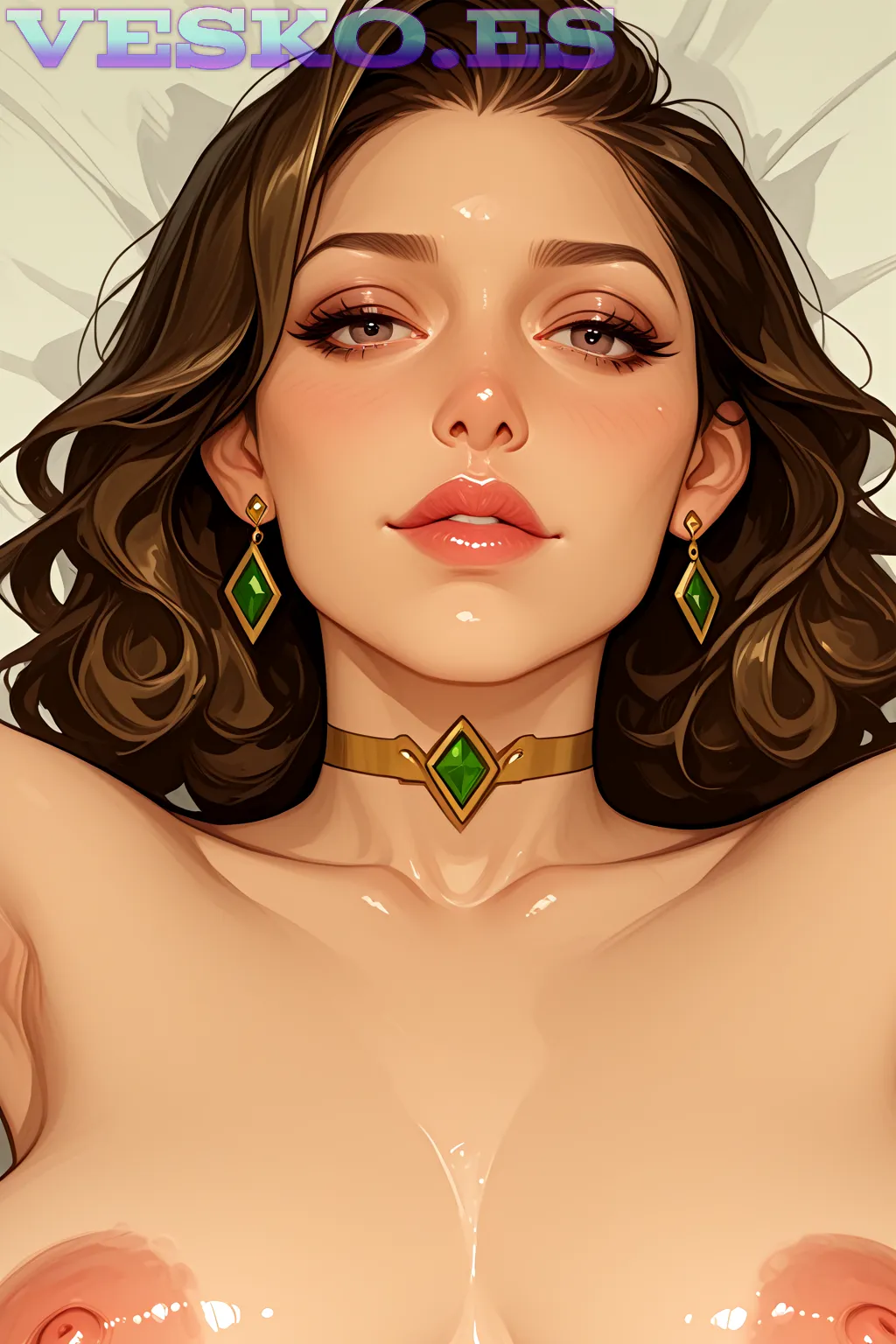 Novia Rusa Desnuda Anime AI Artwork