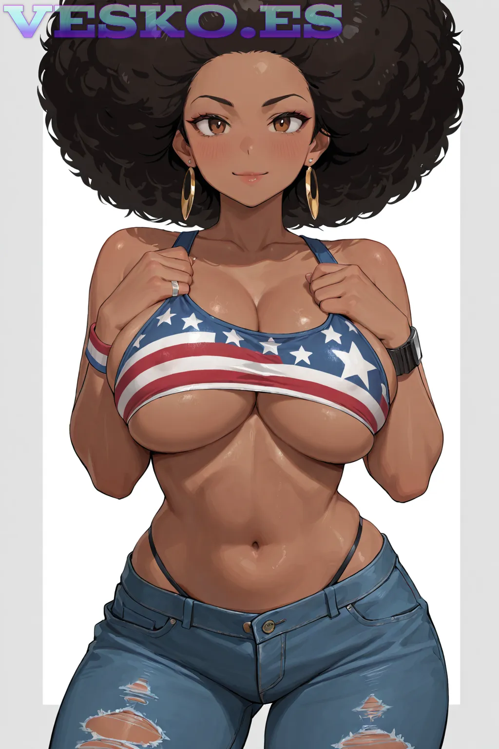 Nude British Sexy Milf Anime AI Artwork