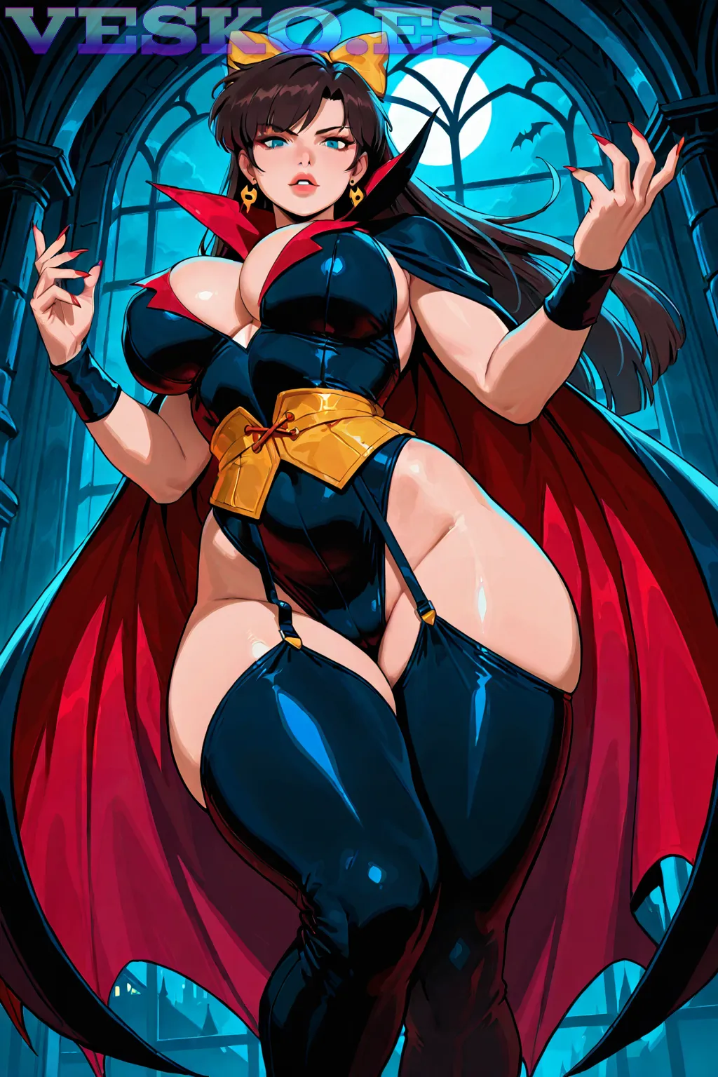 Palacio Glacial Anime AI Artwork