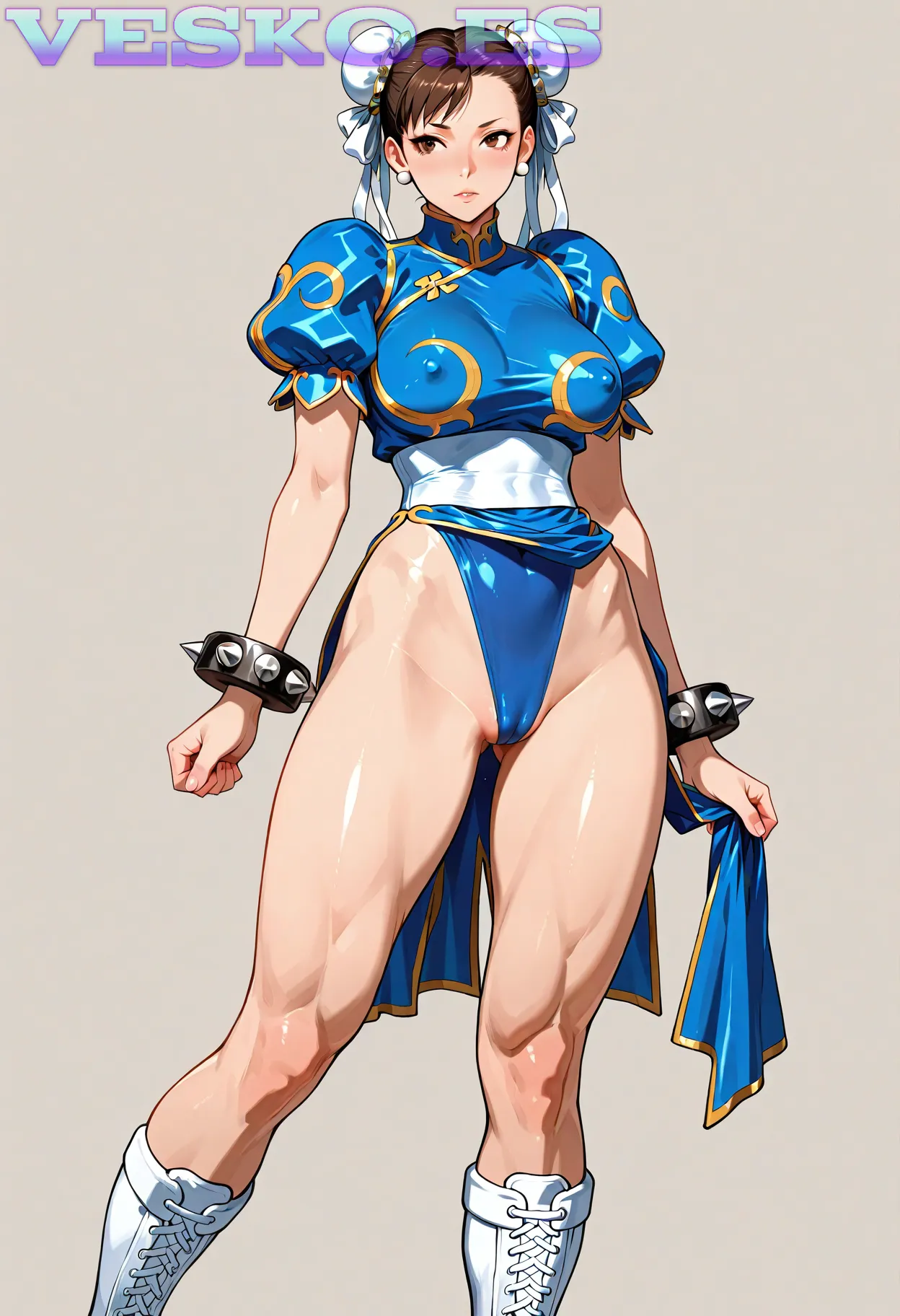 Qianniutt Hermosa En Lenceria Blanca Anime AI Artwork