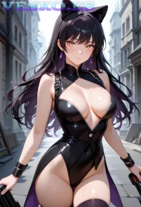 Sophia Lares Escote Anime AI Artwork