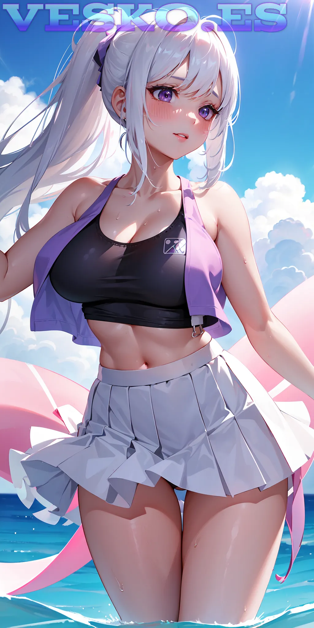 Two Lesbians Who Enjoy Their Pussies Here Anime AI Artwork