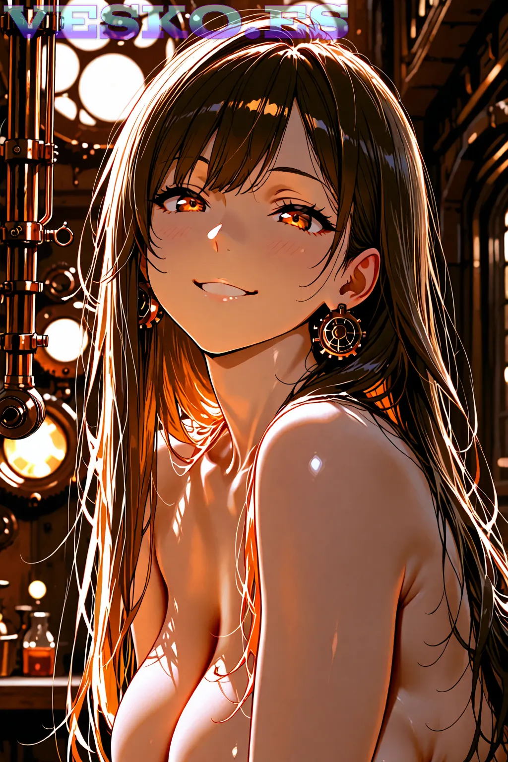 Un Buen Cono Gordo En La Playa Anime AI Artwork