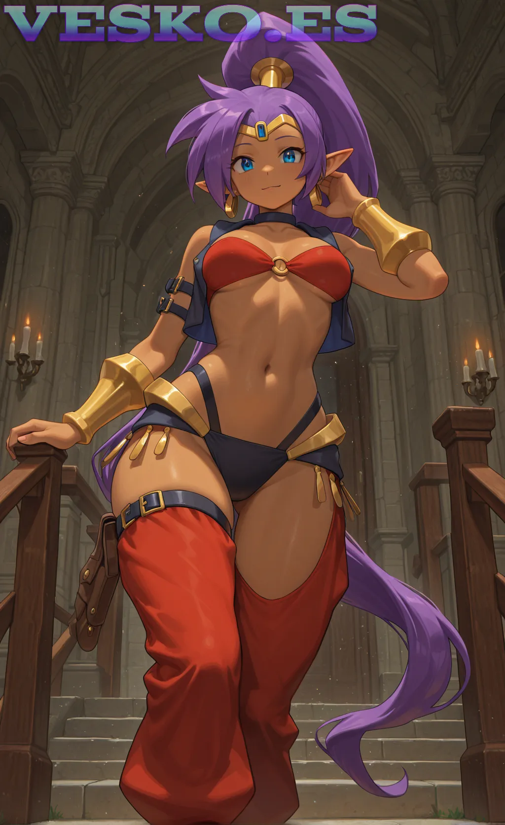 Boobyes Mas Vistas Anime AI Artwork