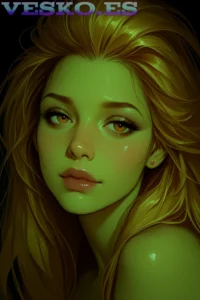 Chica Latina Posando Para Su Novio Anime AI Artwork