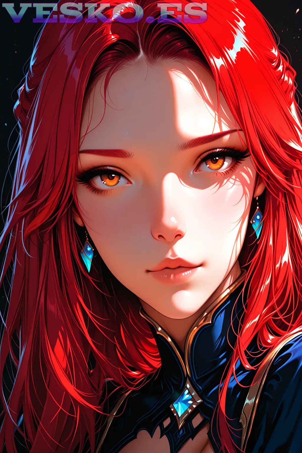 Eva Is On The Lake With Lolly Hardcore Anime AI Artwork