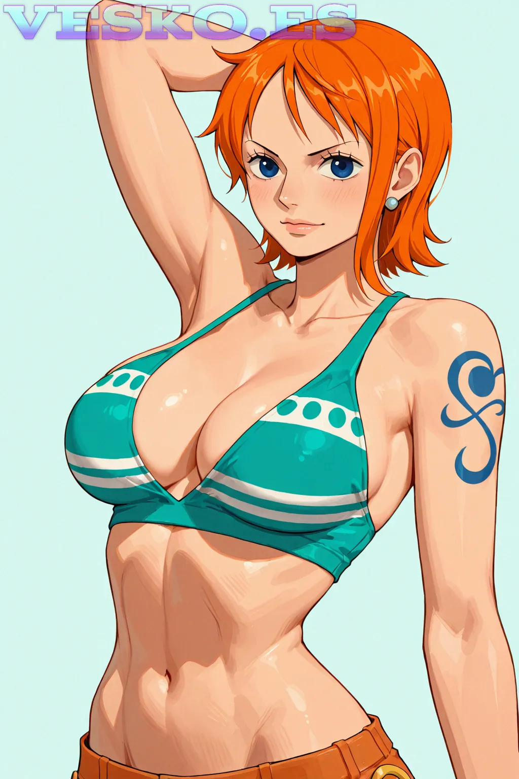 Pamela Anderson La Diva Del Porno Anime AI Artwork