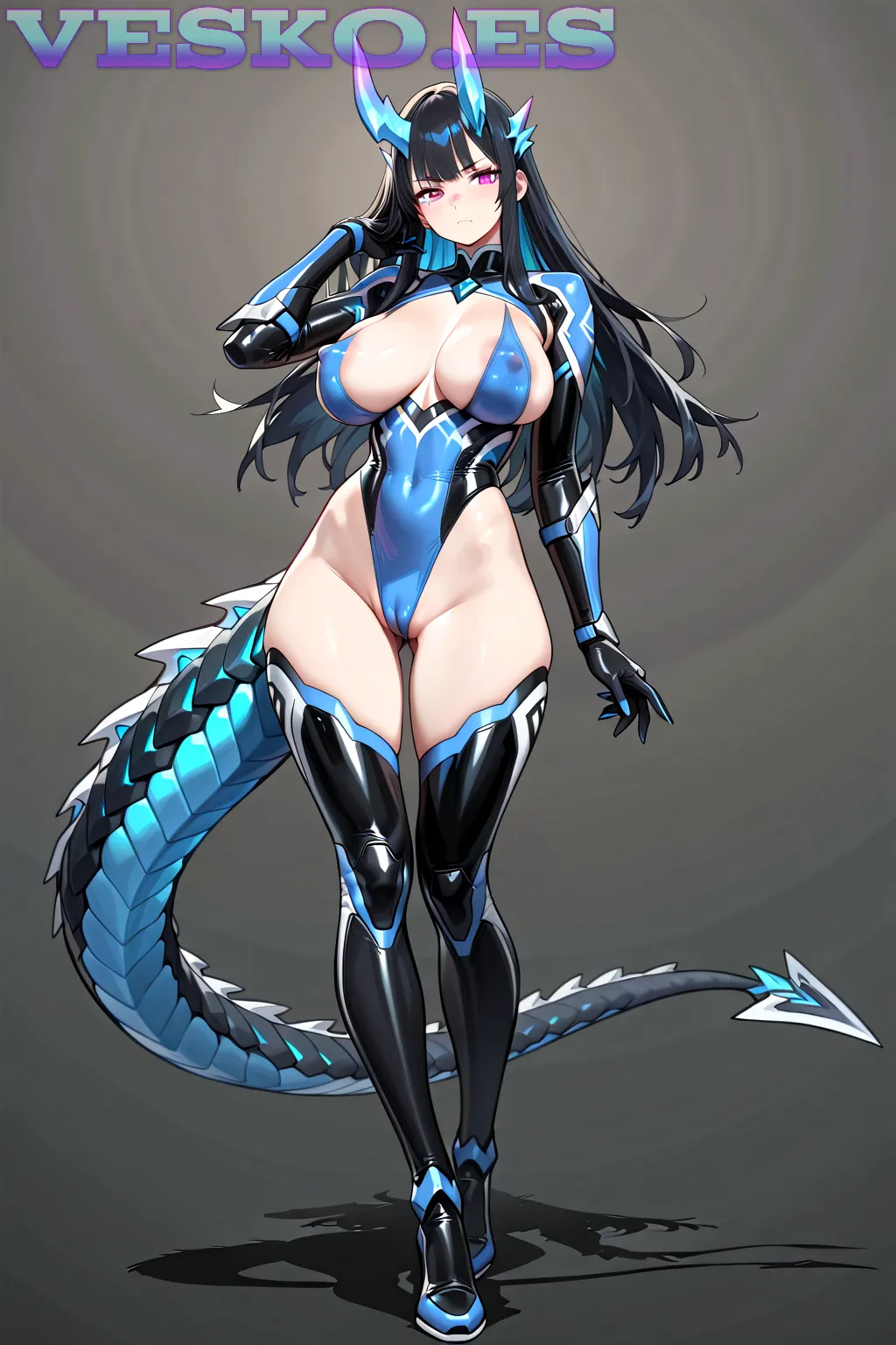 Pole Dance Naked Anime AI Artwork