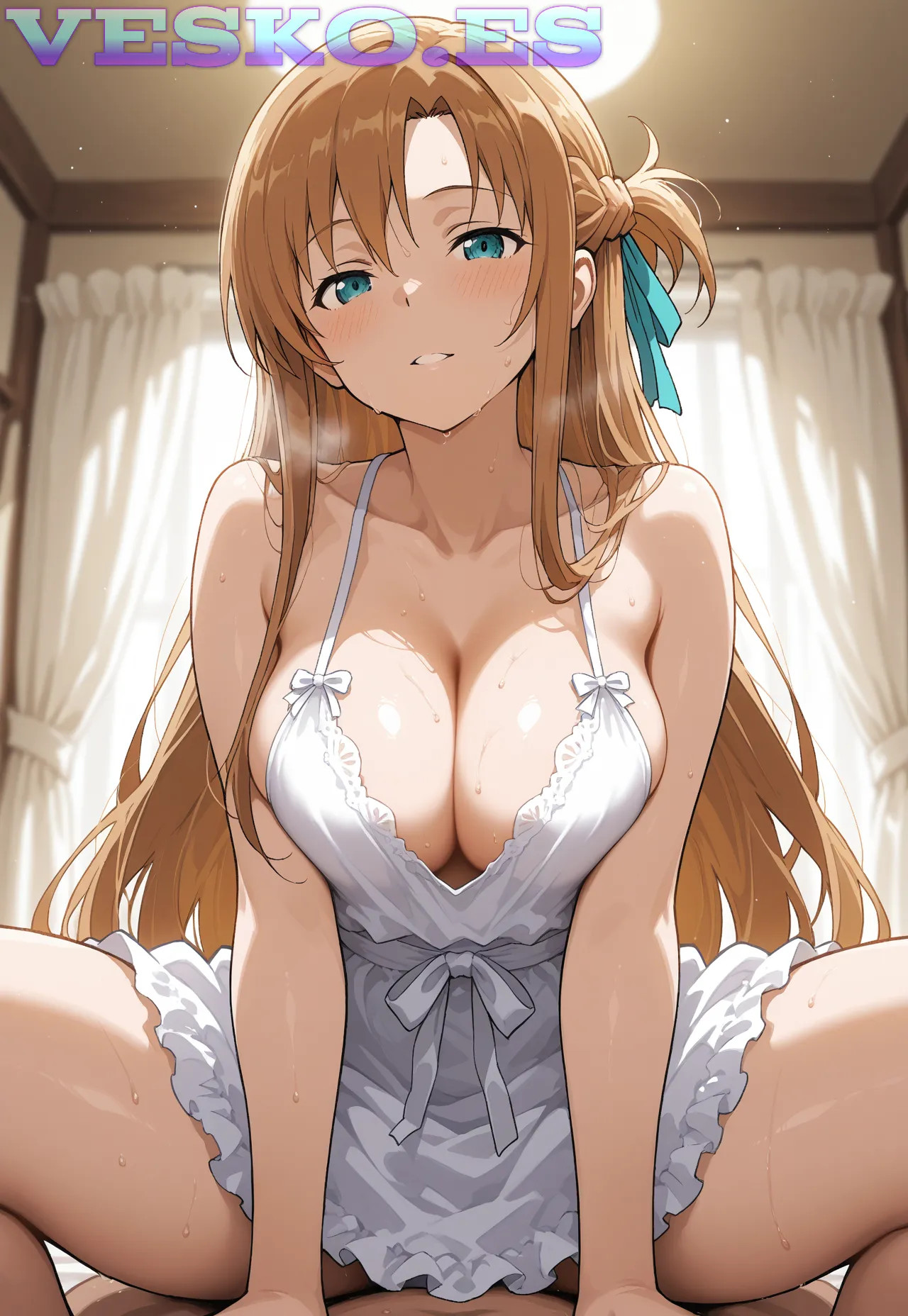 Abre Su Sabroso Cono Anime AI Artwork