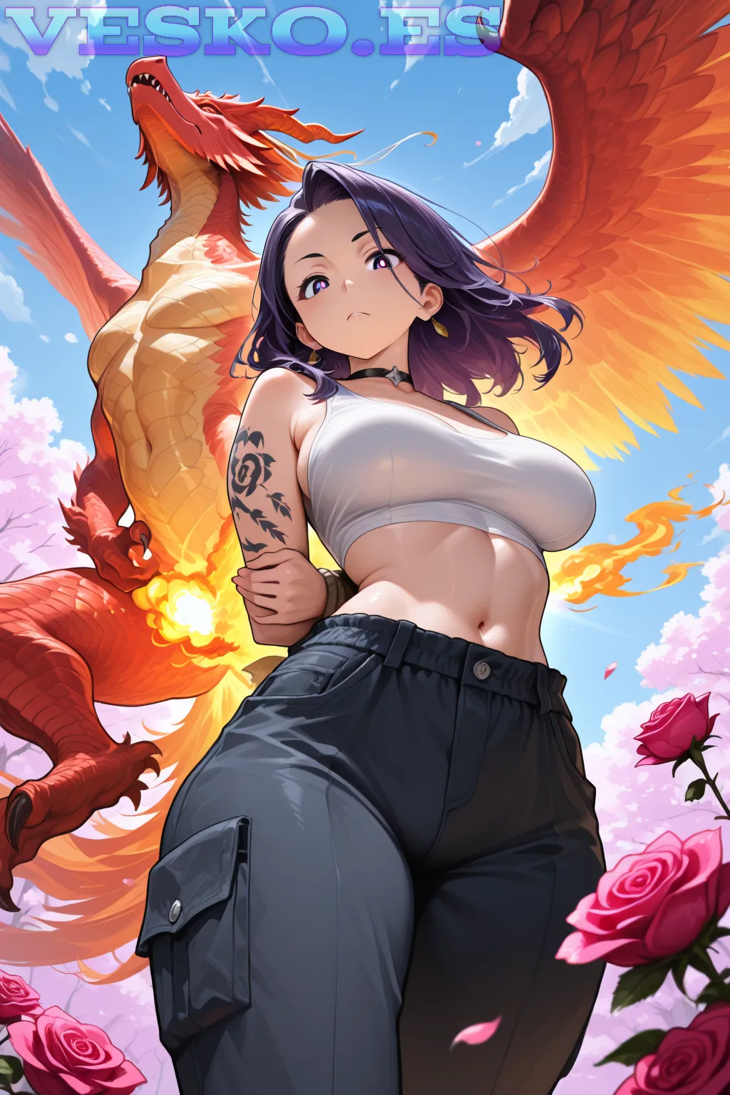 Amor Compartido Anime AI Artwork