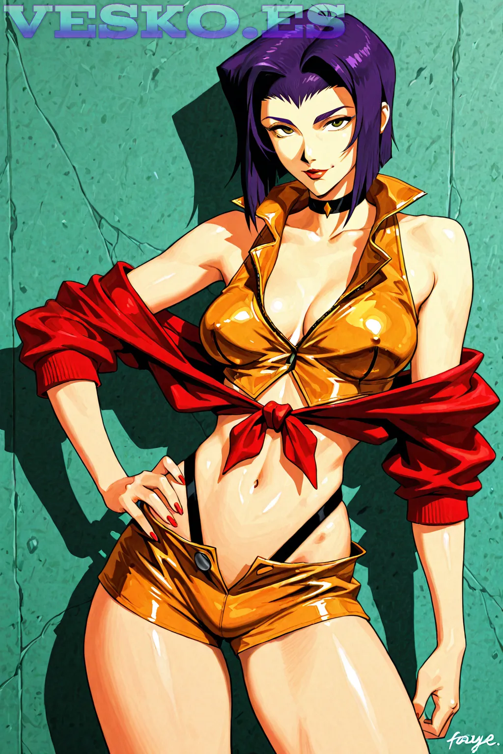 Amy Wet Pussy In The Beach Anime AI Artwork