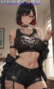 Anime Cyberpunk Girls Anime AI Artwork