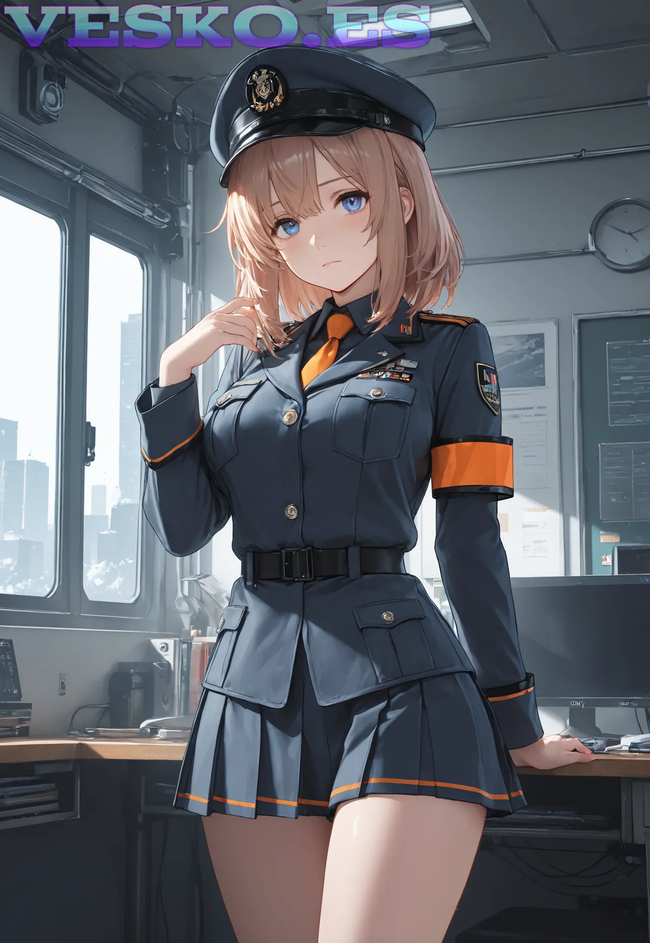 Beautifull Brunette Anime AI Artwork