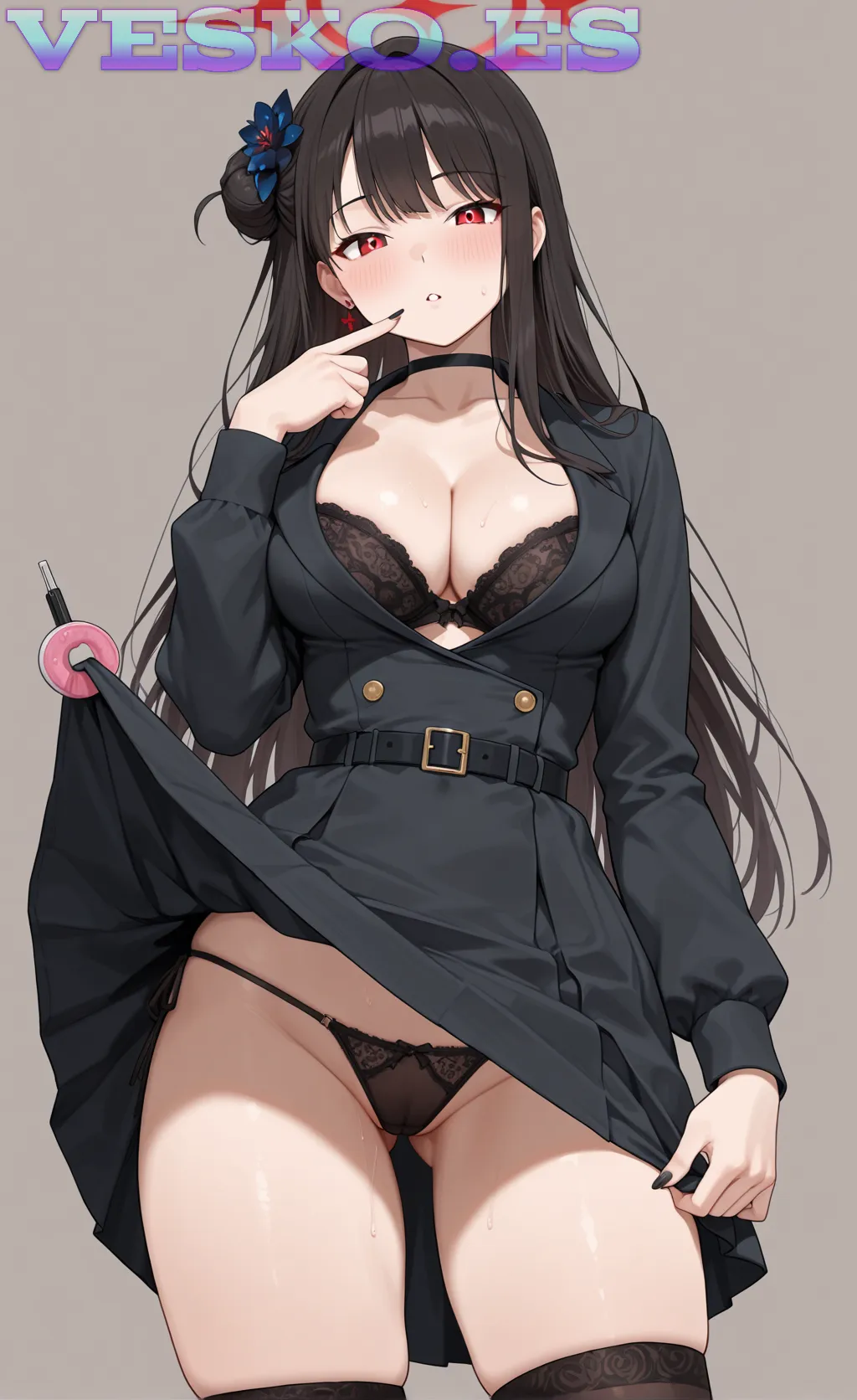 Bella Jovencita Tatuada Anime AI Artwork
