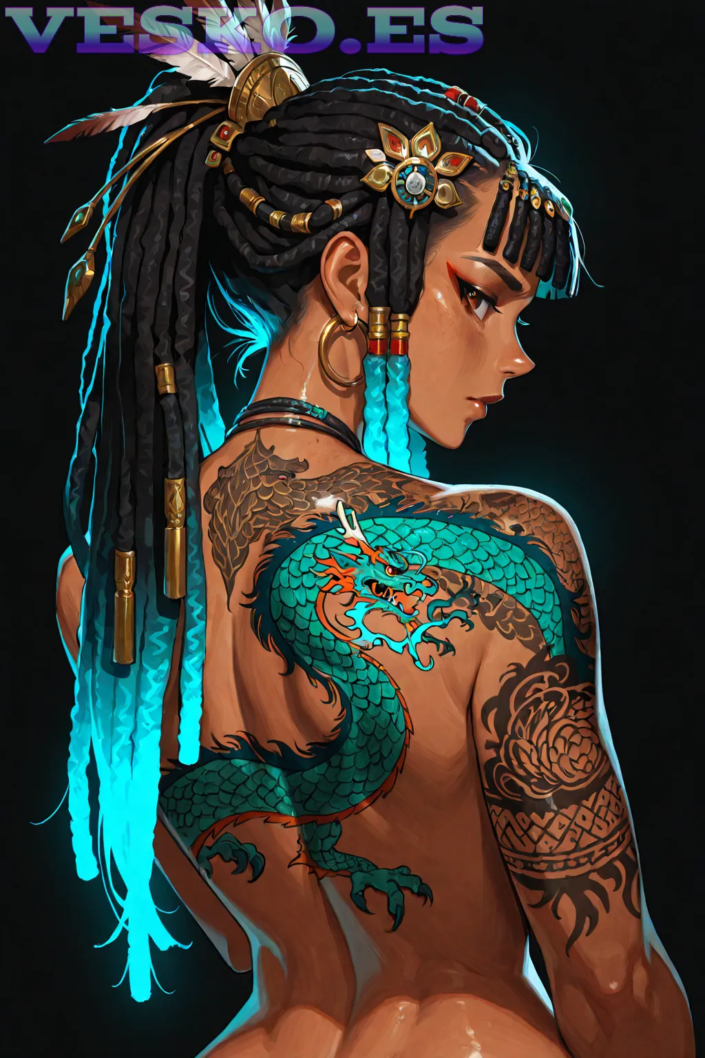 Berta Lusty Anime AI Artwork