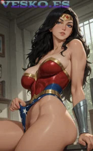 Busty Cowgirl Morgan Maria Naked Anime AI Artwork