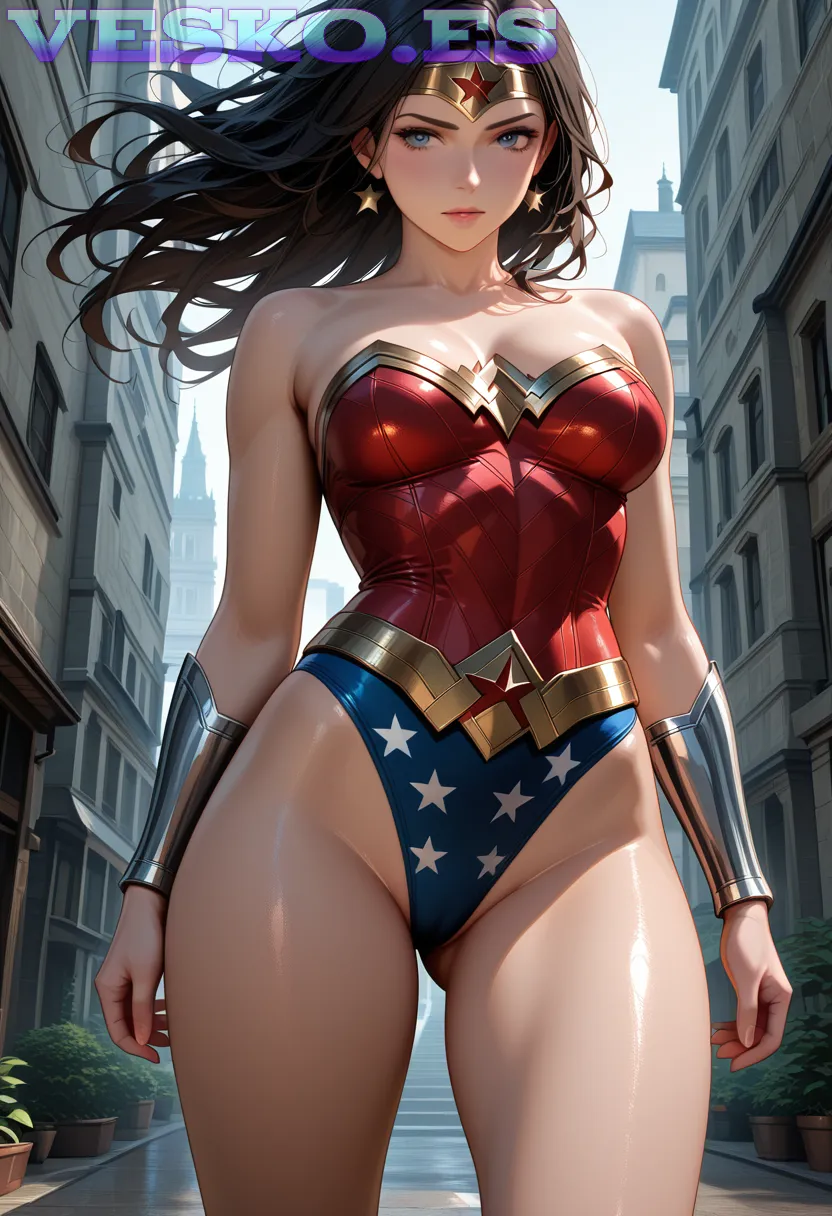 Calentura Playera De Mujeres En Topless Anime AI Artwork