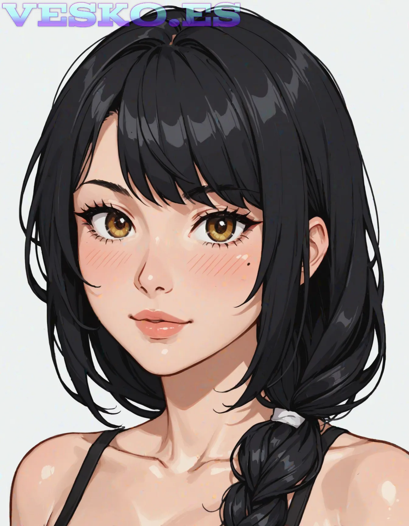 Caliente Asiatica Con Su Consolador Anime AI Artwork