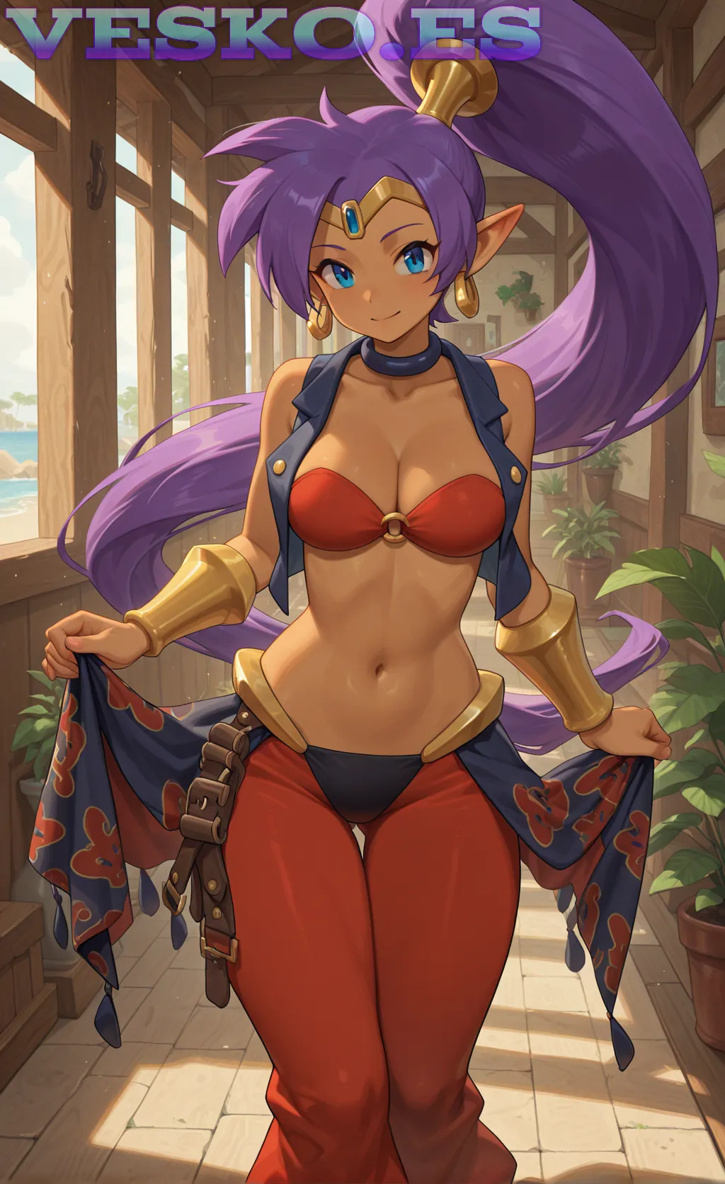 Camiseta Mojada De Katie Anime AI Artwork