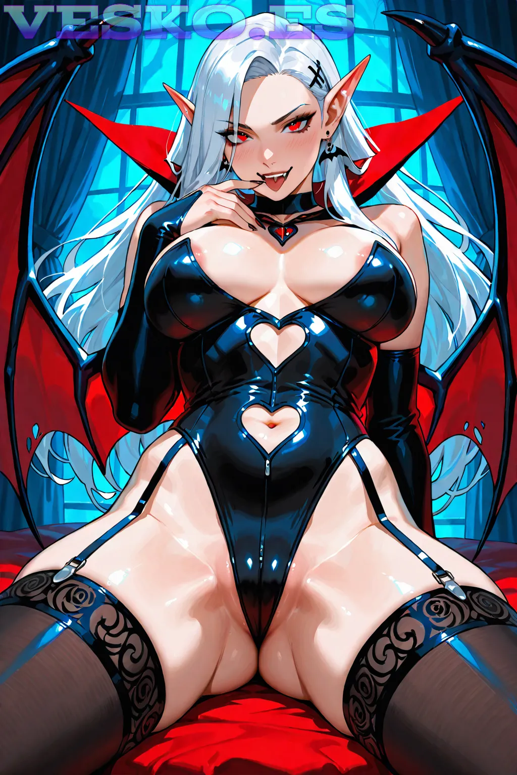Chica Enormes Tetas Colgando Anime AI Artwork