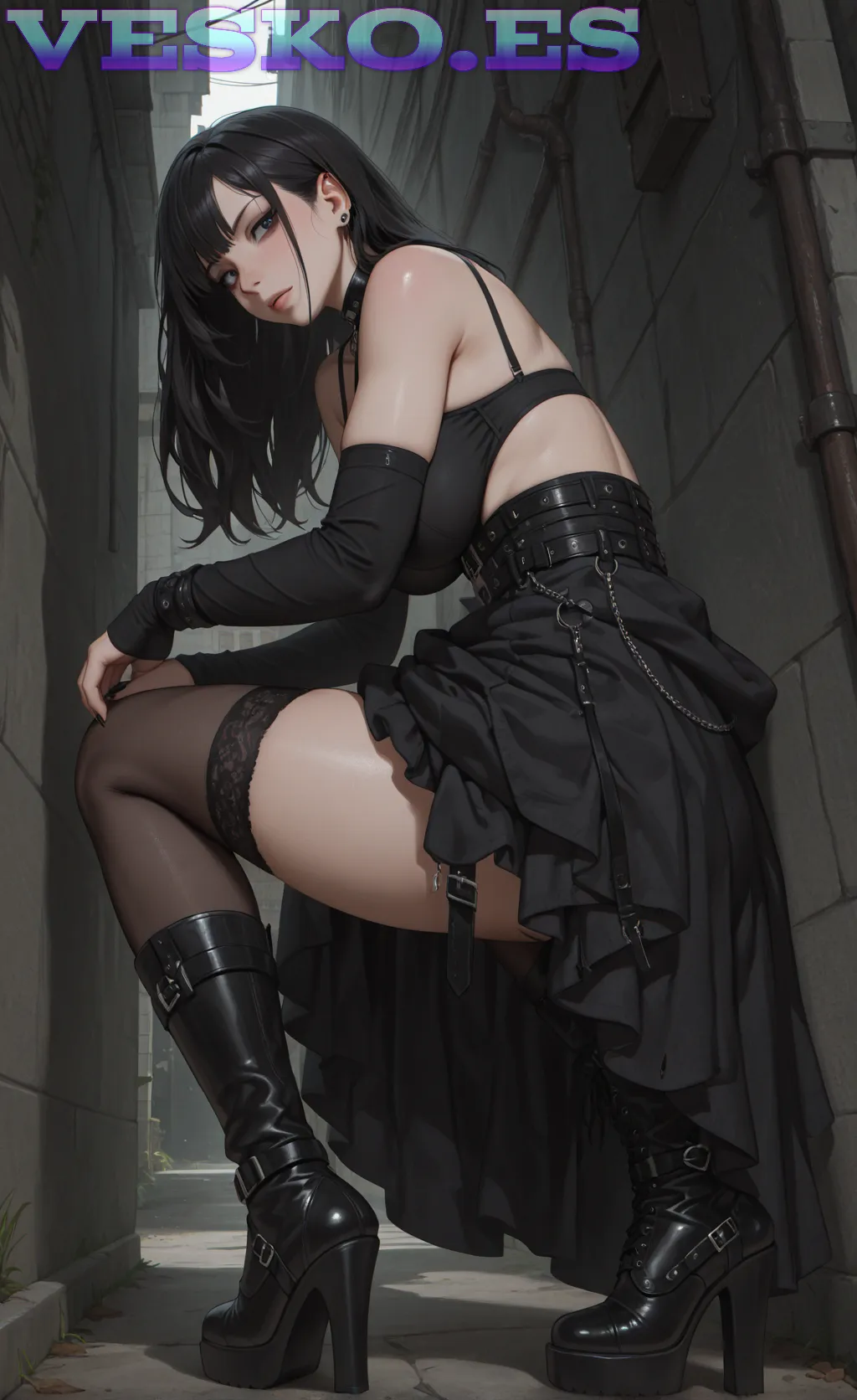 Chicas Iluminadas Anime AI Artwork