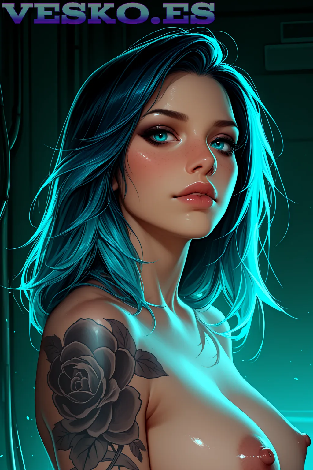 Chloe Piel Cafe Anime AI Artwork