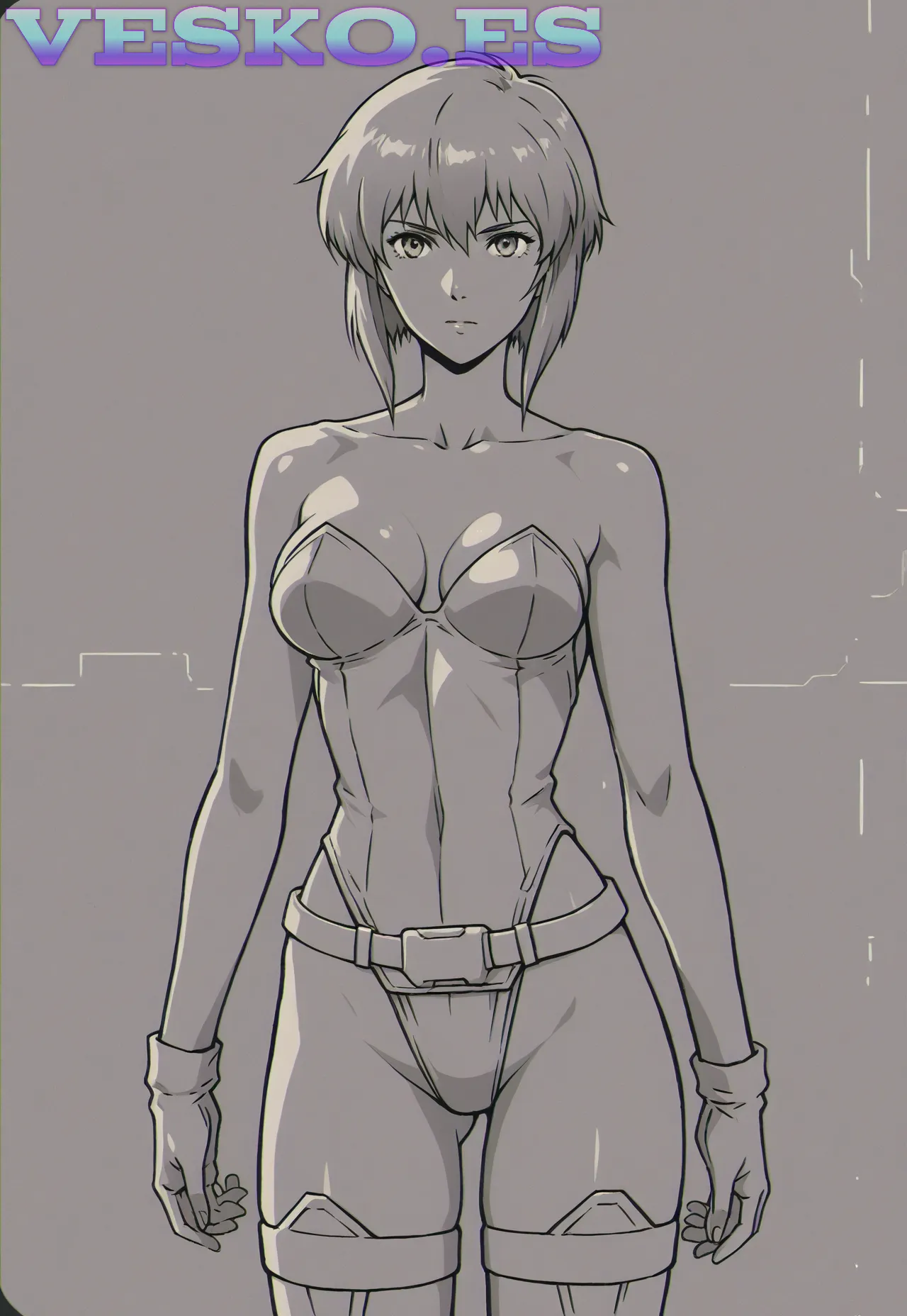 Curvas Rizadas Anime AI Artwork