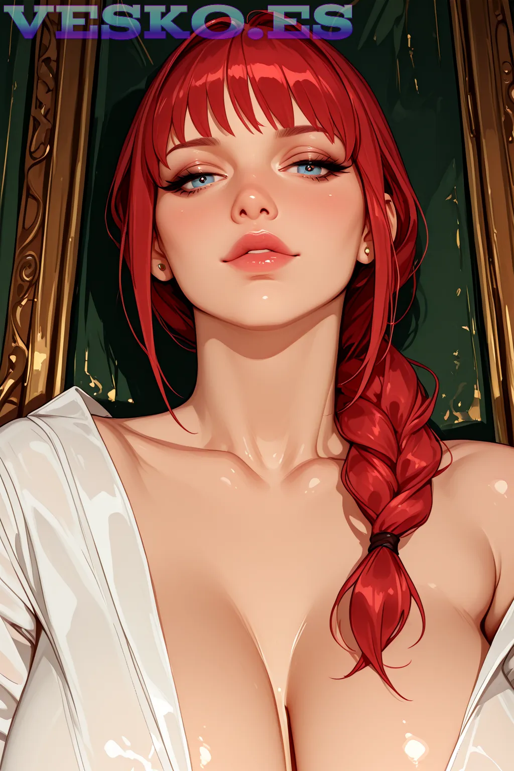 Disharmonica Y Su Erotica En Banador Transparente Anime AI Artwork