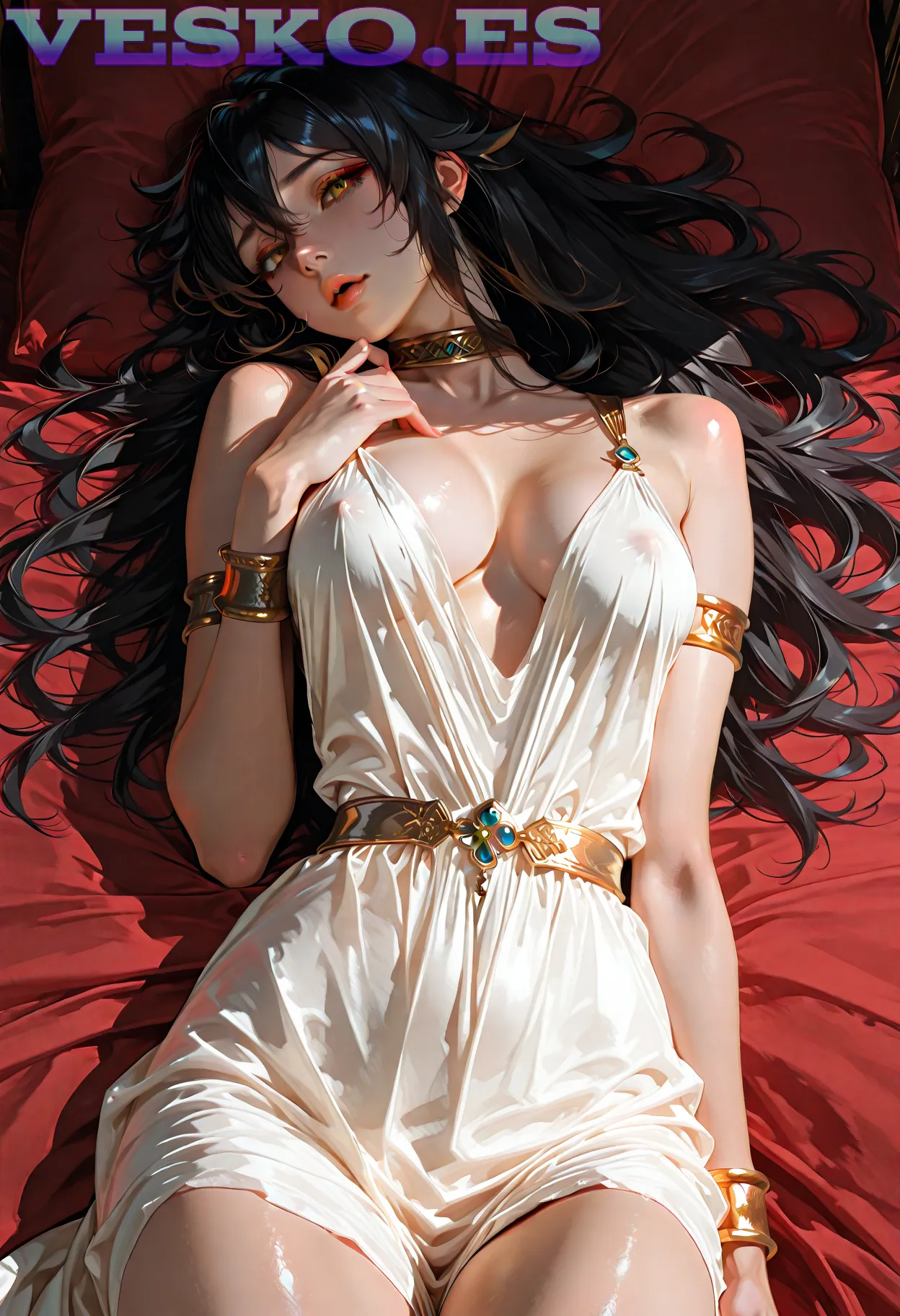 Emanuelle Desnuda Anime AI Artwork