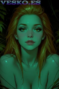 Espectacular Morena Adolescente Anime AI Artwork