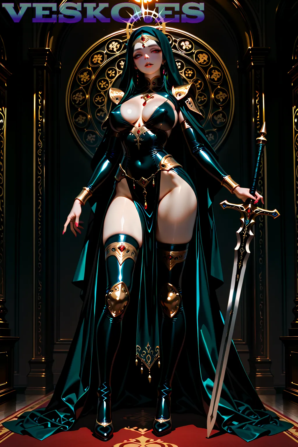 Genevieve Una Bruja Para Halloween Anime AI Artwork