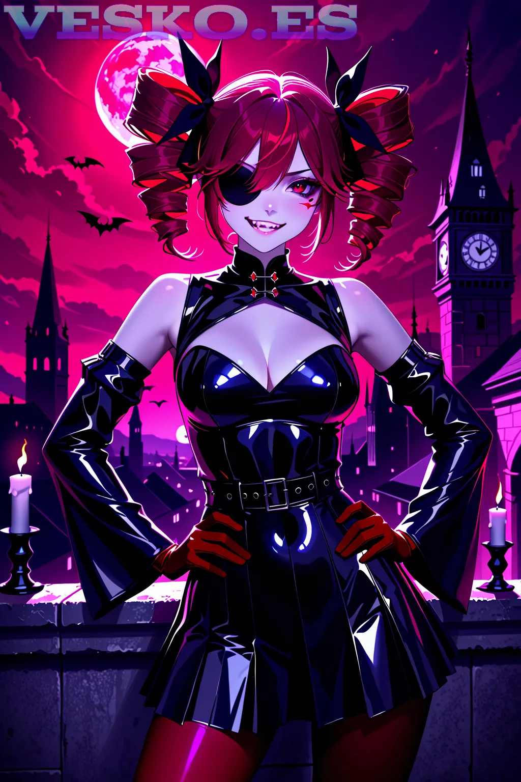 Girl Strips Nude Anime AI Artwork