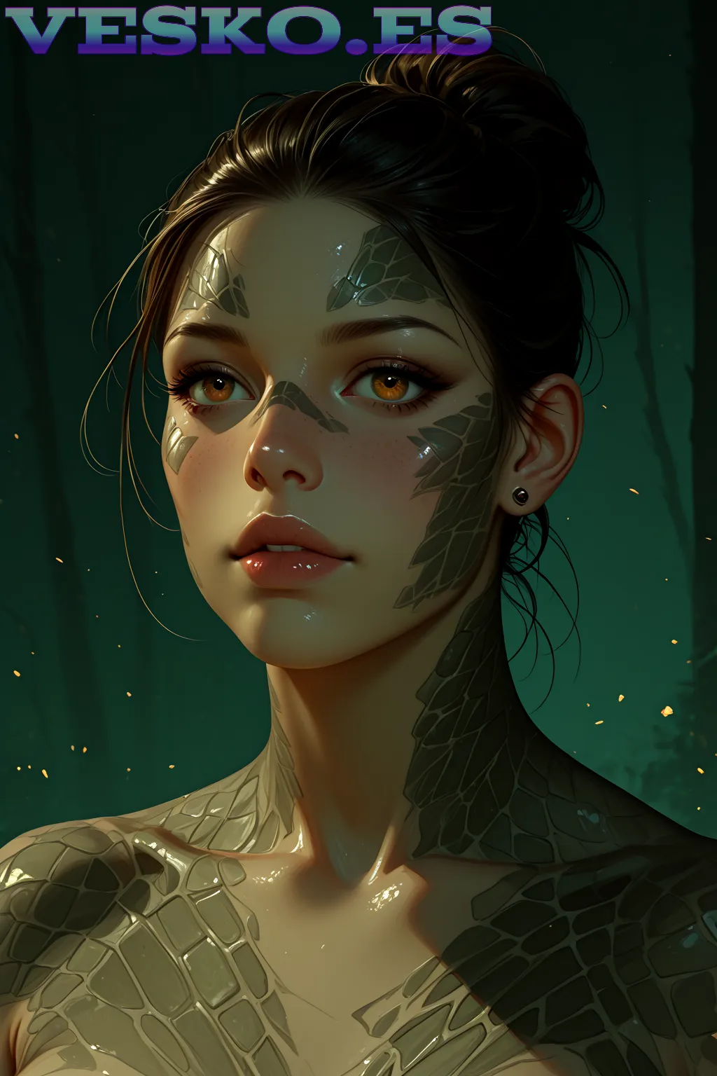 Hermosas Mujeres Desnudas Anime AI Artwork