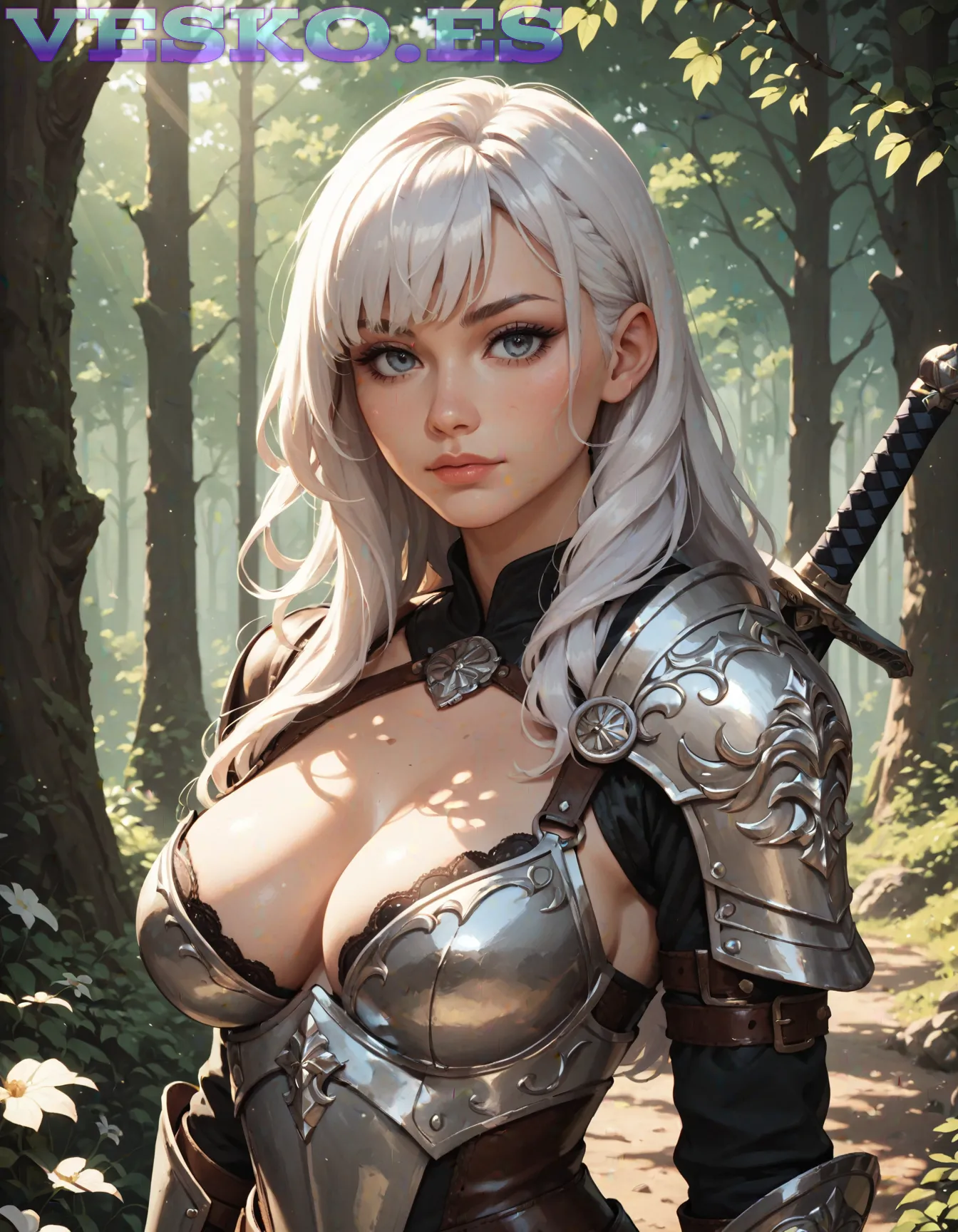 La Irresistible Scarlet Y Su Cuerpo Desnudo Anime AI Artwork