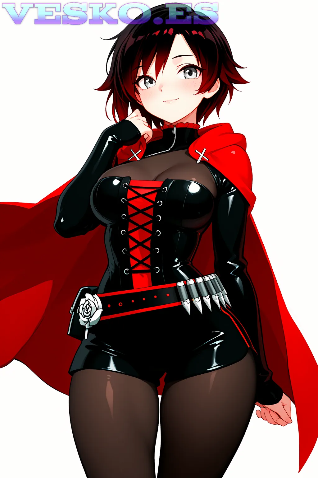 Latina Mamando Anime AI Artwork