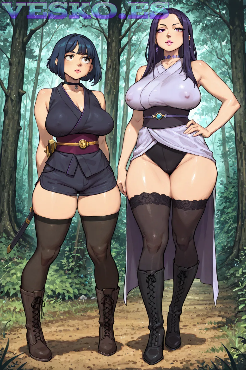 Nacre Victoire Desnuda Hermosa Anime AI Artwork