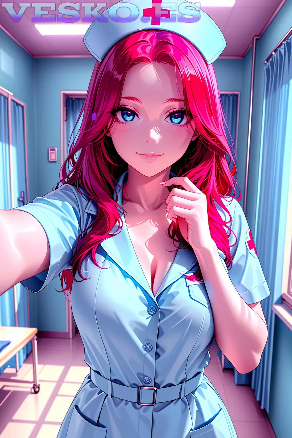 Naked Ebony Teen Anime AI Artwork